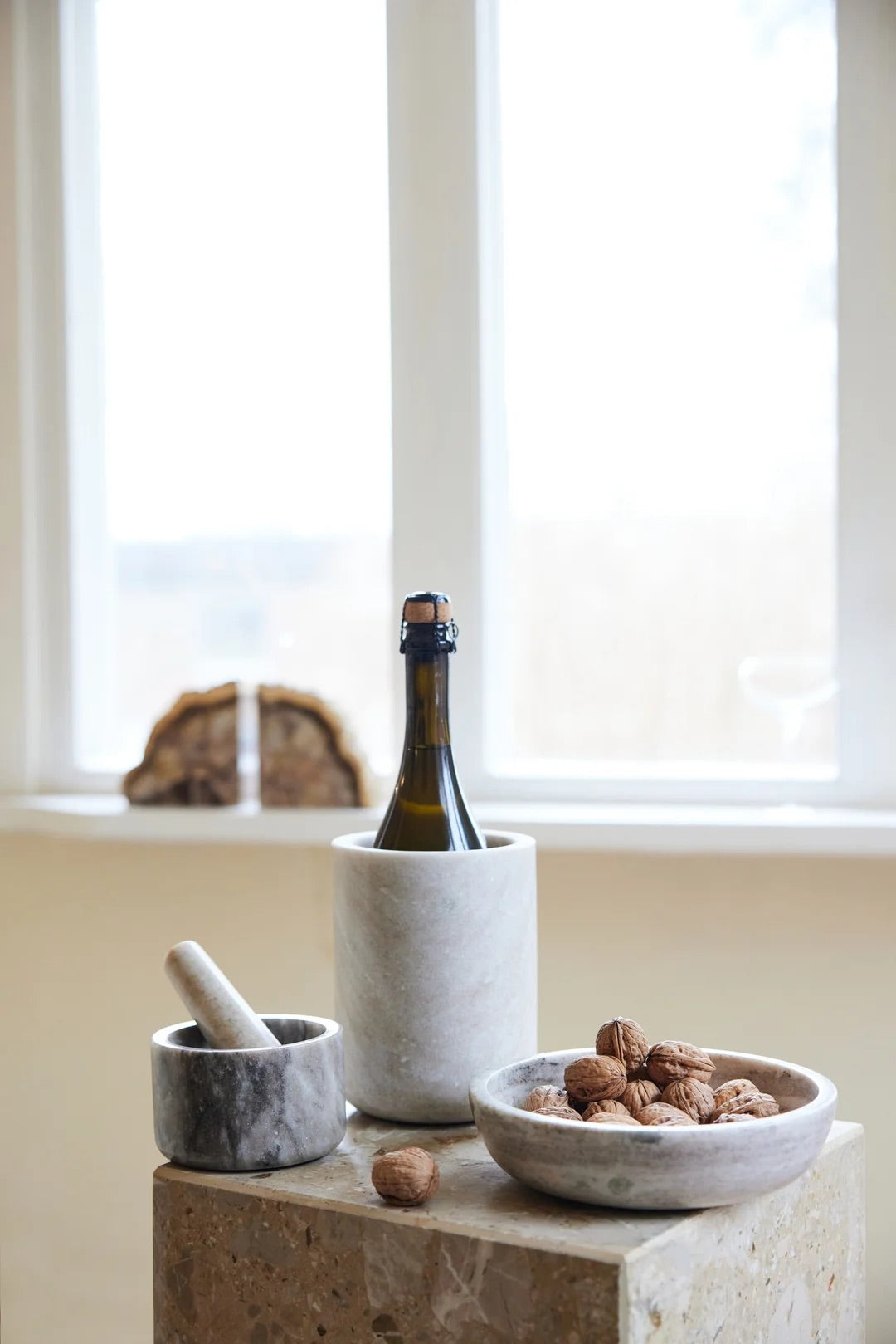 Sten mortel, travertin marble