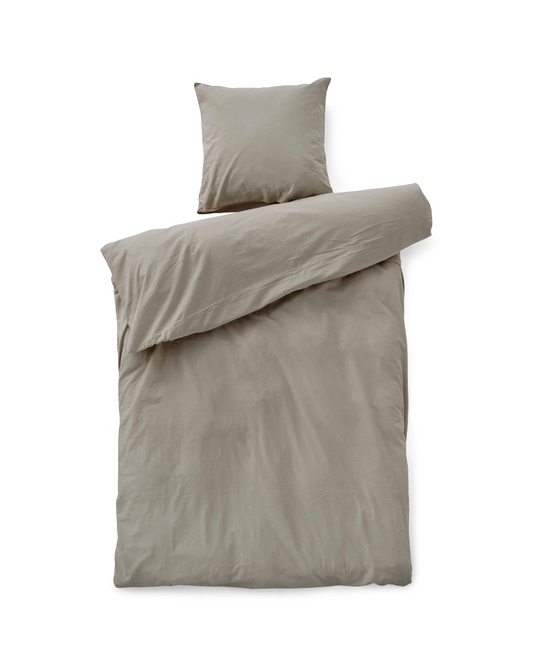 Stone bed linen greige, sengetøy 140x220/ 50x70