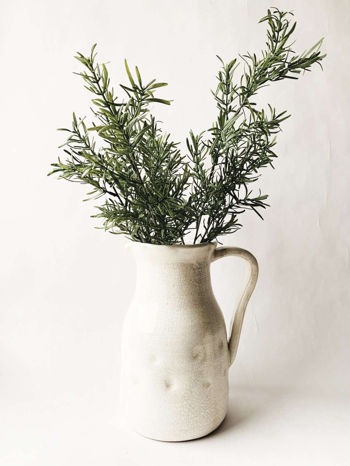 Kanne glassert krakelert H27 cm