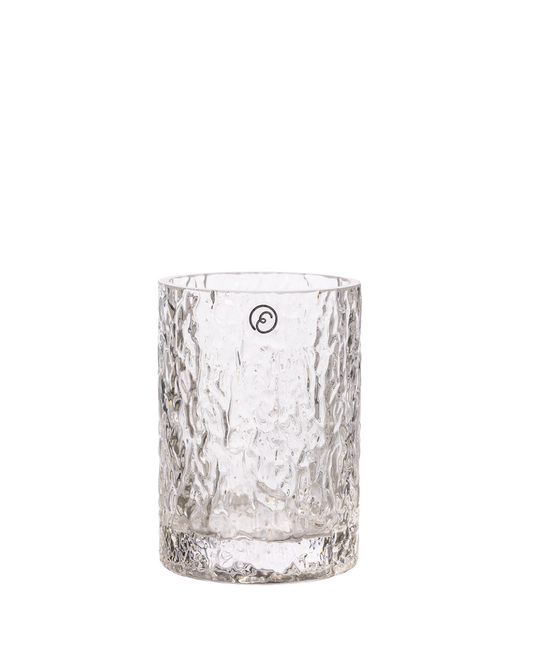 Telysholder, mønstret glass 8,5 cm