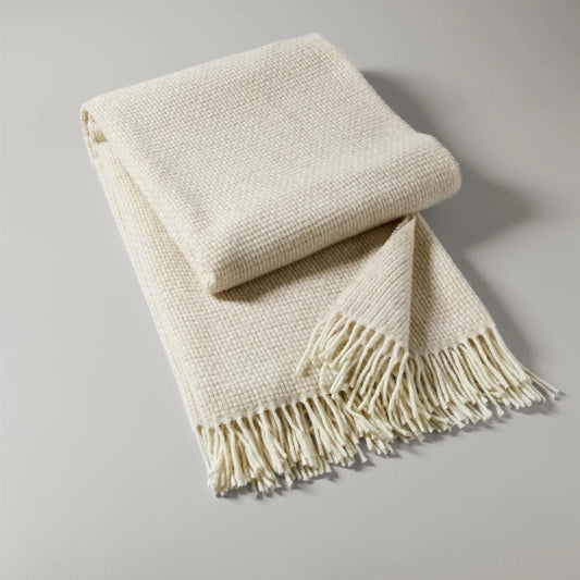 Aria throw, 130x190 cm, soft cream