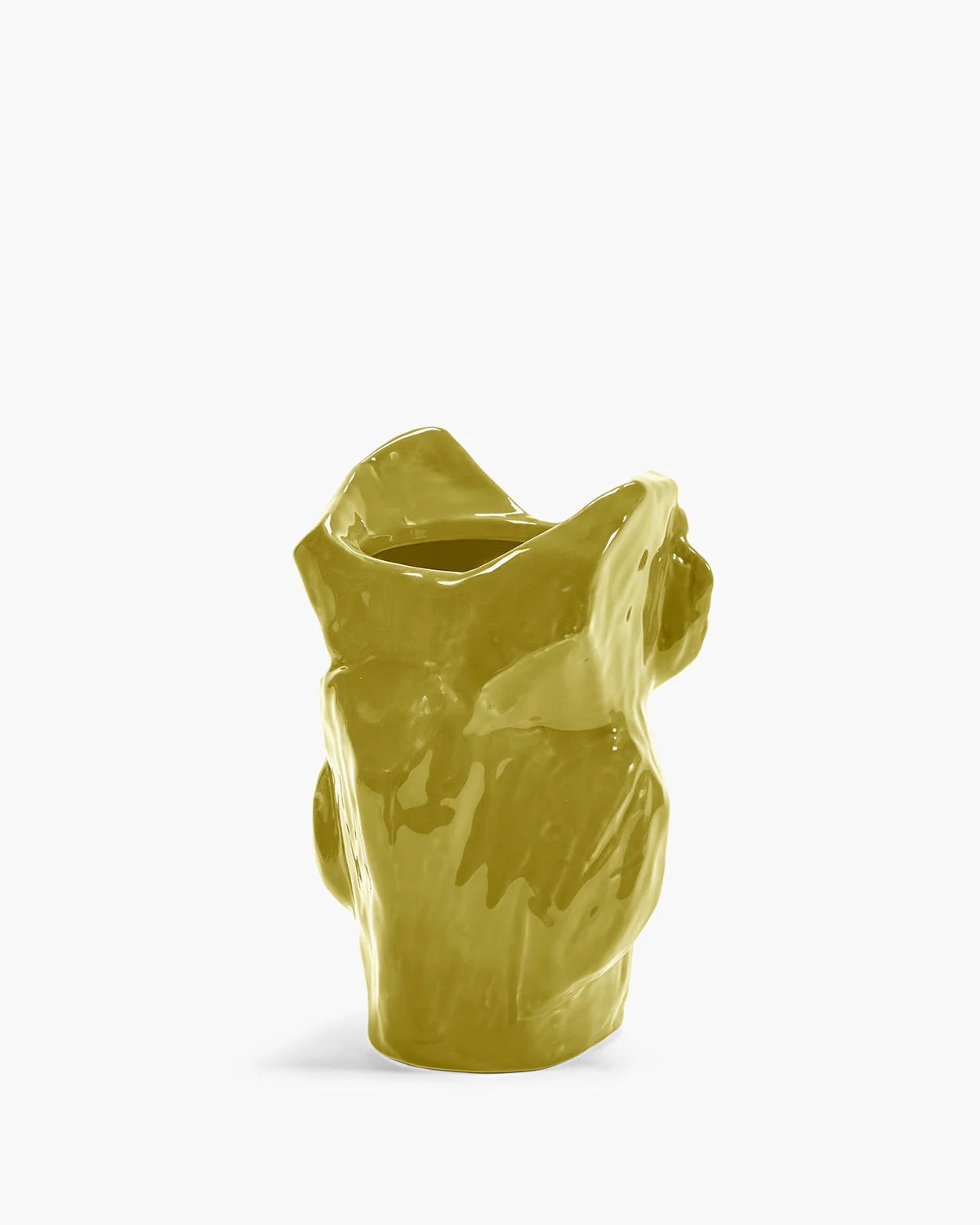 Owl vase S yellow after midnight