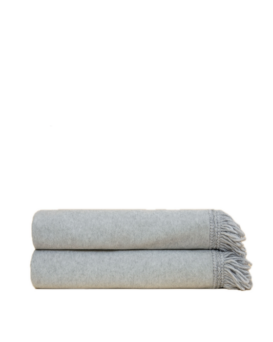 Soft bamboo Grigio ton i ton pledd, 160x200
