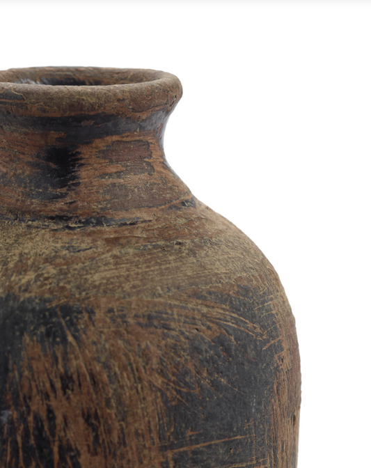 Blomsterpotte 06 sort terrakotta Ø13,5xH16,5 cm