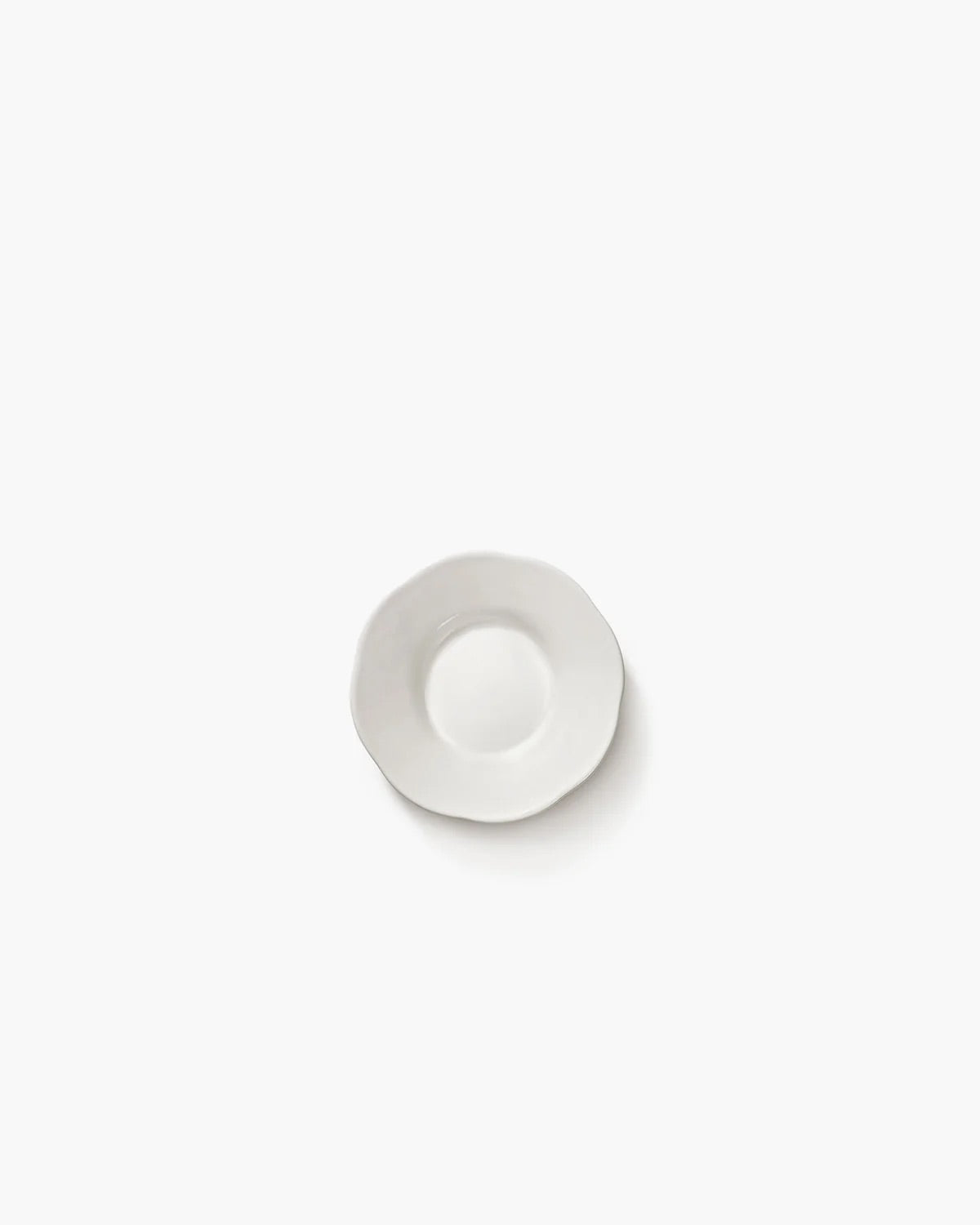 Deep side plate S white silhouette