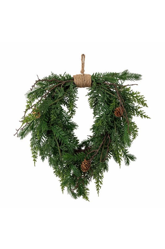 Pine dekorasjon 40x28 cm