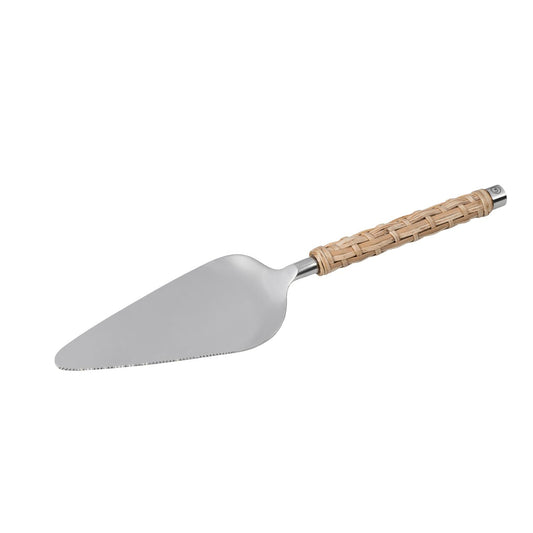 Kakespade, metall og flettet håndtak