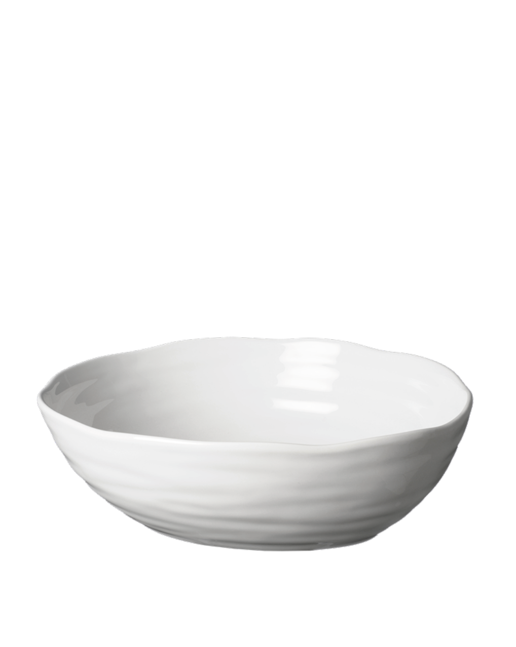 Skål Oval Stor Capri 30x25x9,5cm, Hvit