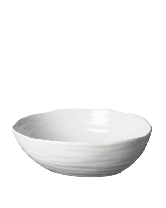 Skål Oval Stor Capri 30x25x9,5cm, Hvit