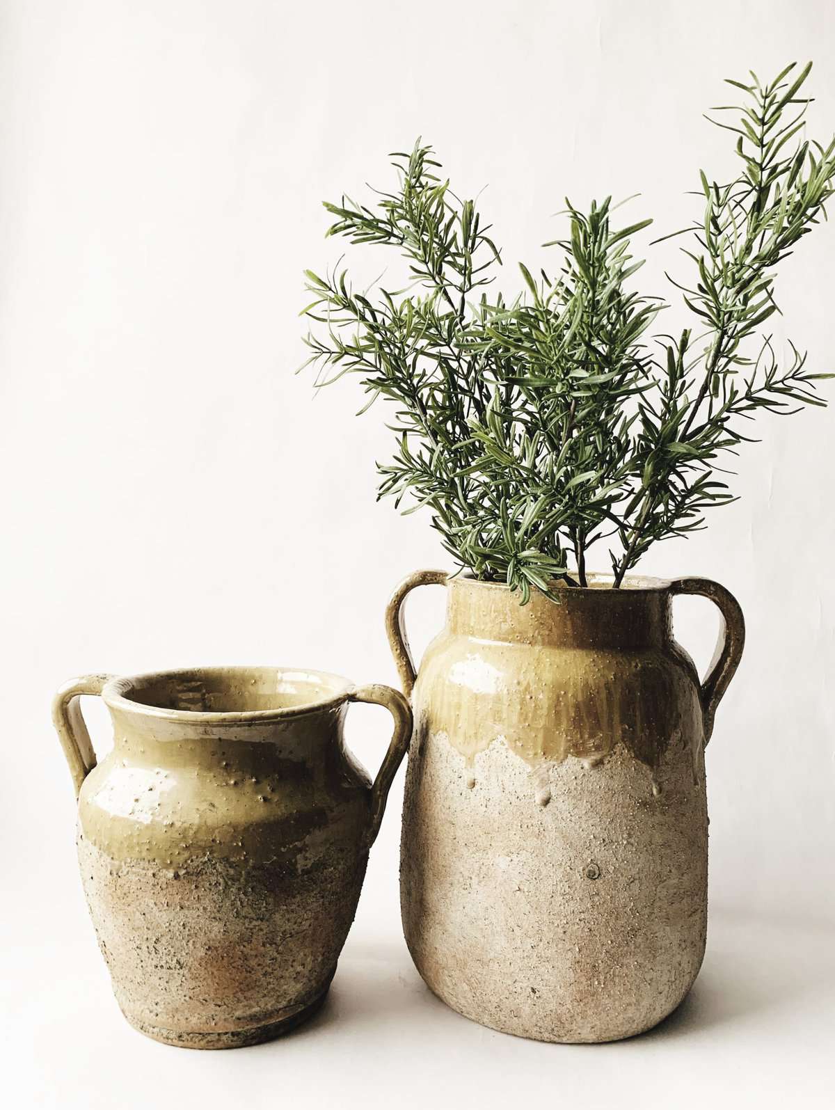 Vintage urne med hank H19 cm