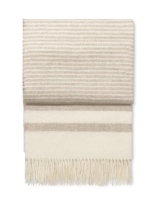 River pledd ivory/beige 130x200 cm