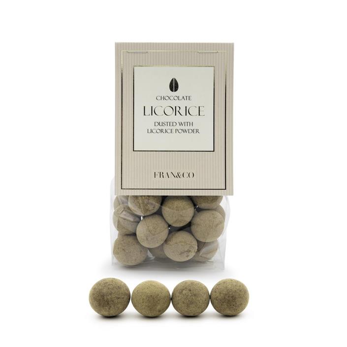 Lakris med sjokolade i pose, 150 g