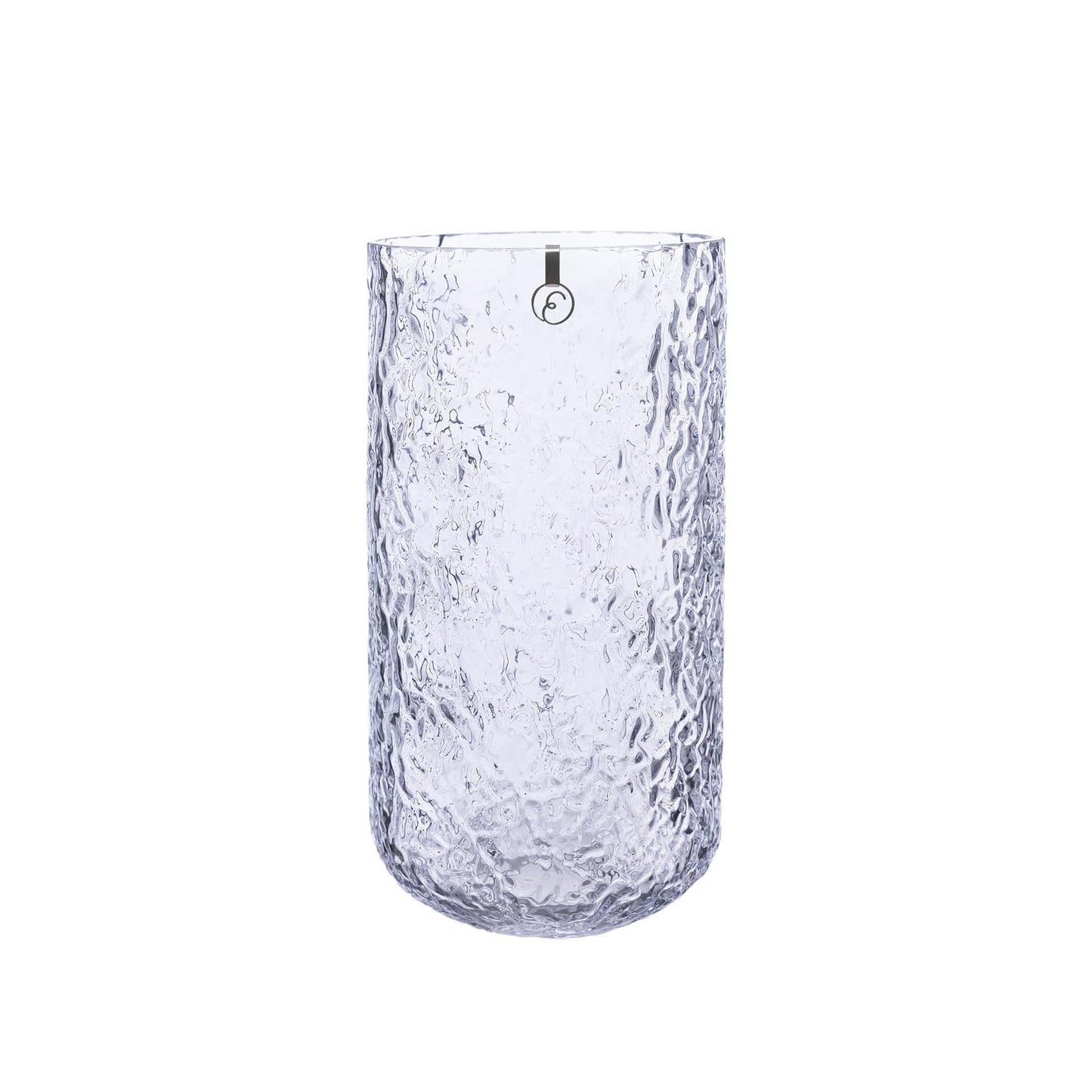 Vase mønstret glass Ø13xH25 cm