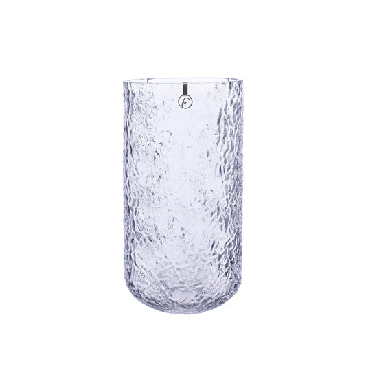 Vase mønstret glass Ø13xH25 cm