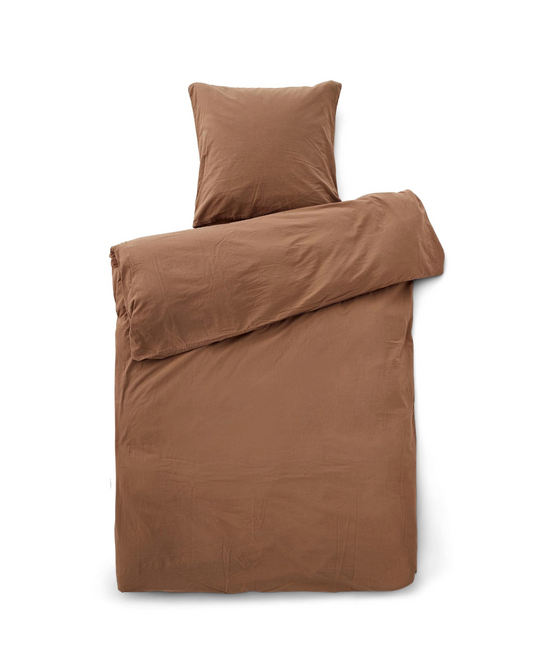 Stone bed linen terrakotta, sengetøy 140x220/ 50x70