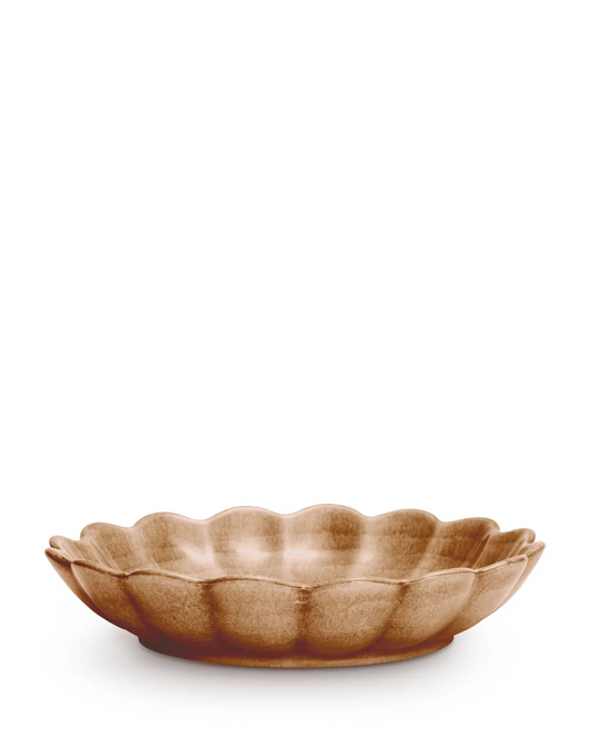 Oyster Skål 24 cm, Cinnamon
