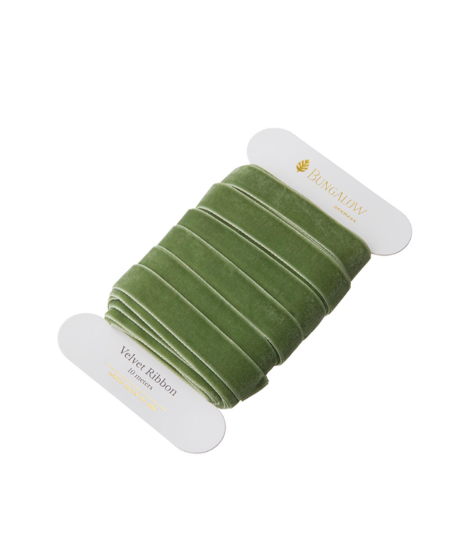 Ribbon Velvet 16mm Moss