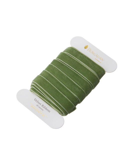 Ribbon Velvet 16mm Moss