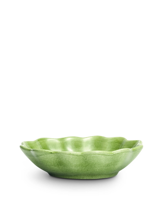 Oyster skål 18x16 cm, green
