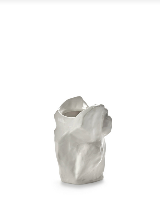 Owl vase XS white after midnight