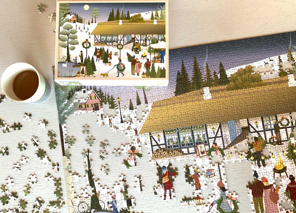 Christmas tree farm puslespill 1000 brikker