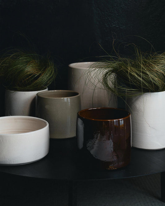 Blomsterpotte 01 grey vaso