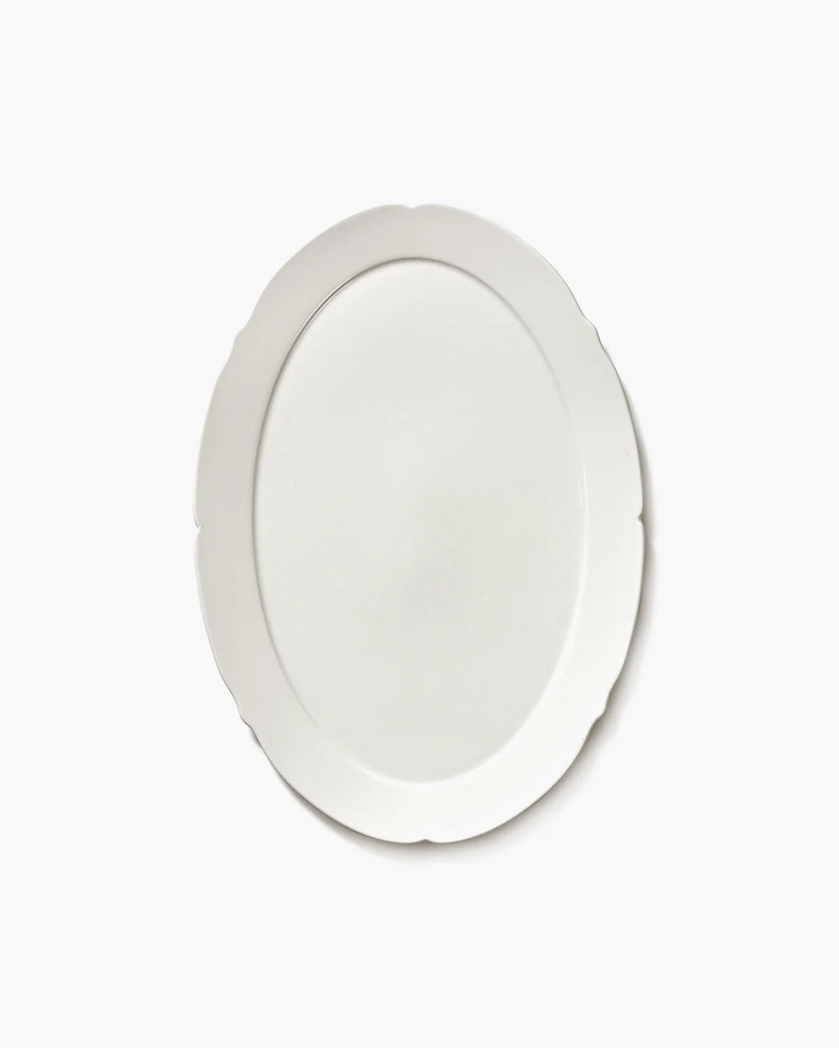 Fat oval L white silhouette