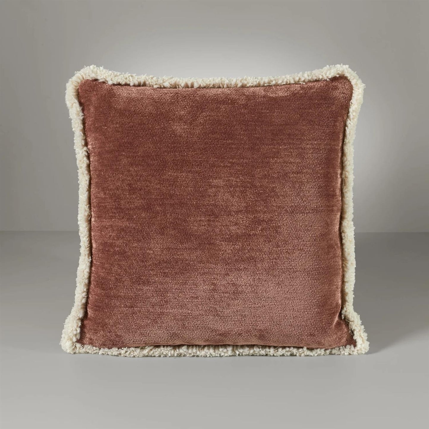 Ari chenille fringe pynepute, 50x50 vintagepink