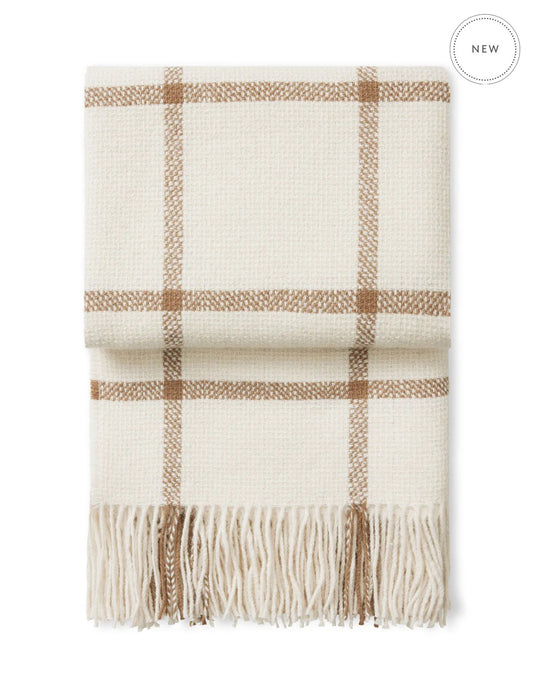 Ecru highland pledd 130x190 cm