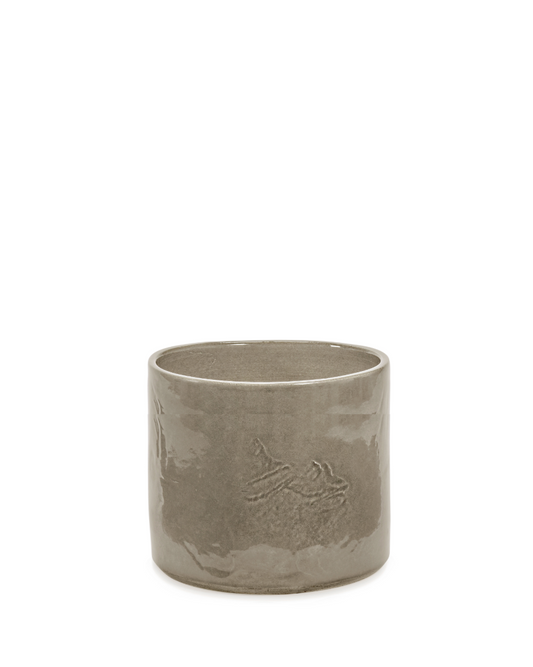 Blomsterpotte 02 grey vaso
