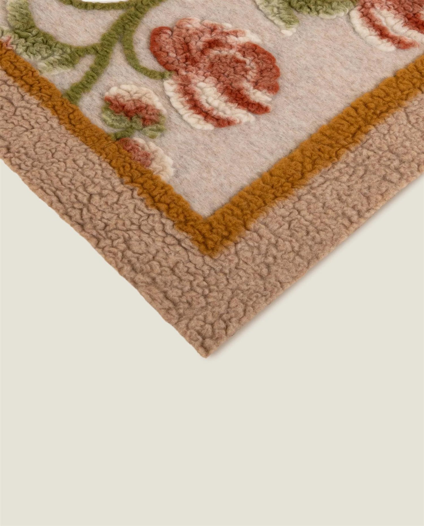 Boiled Wool Landscape Peony pledd, 150x190