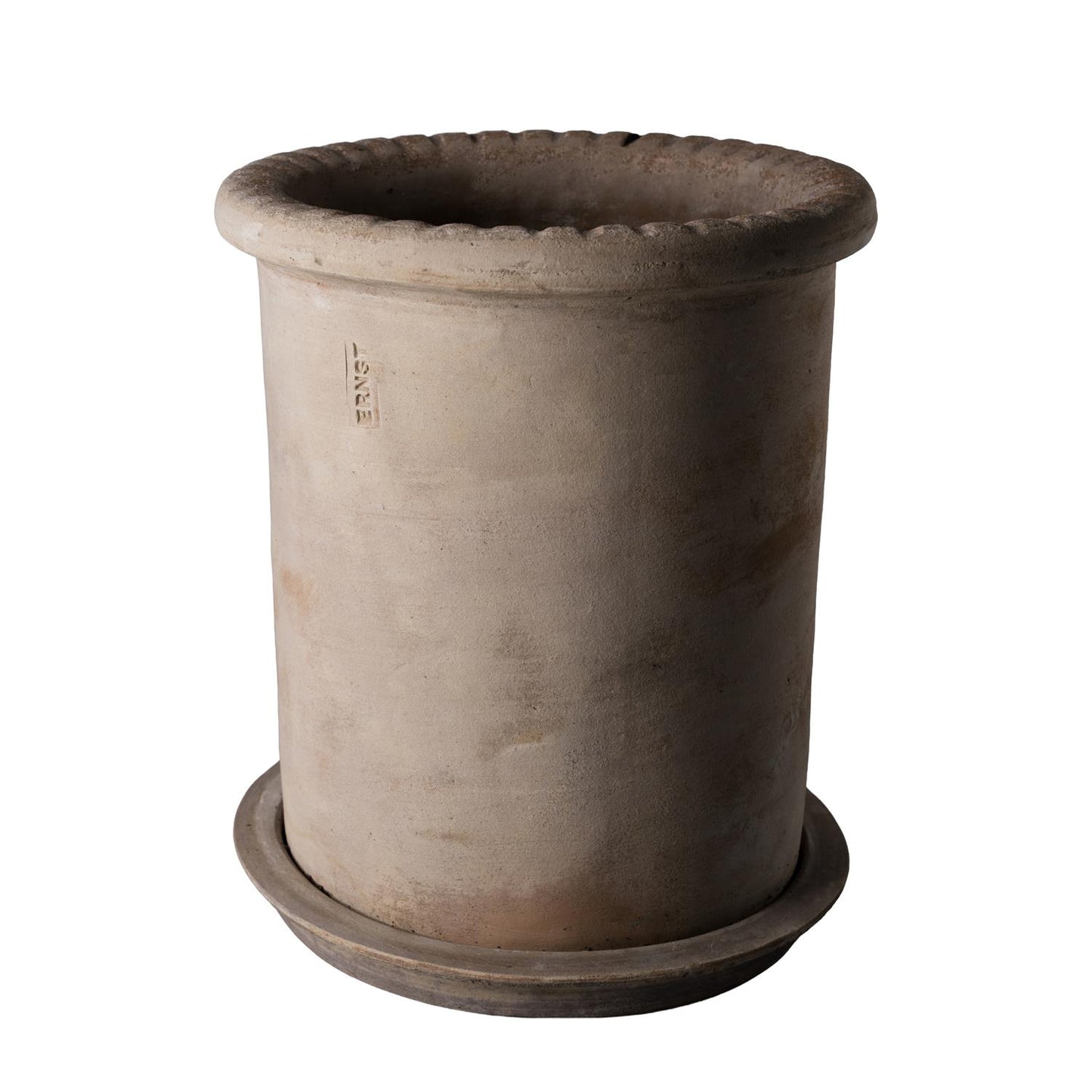 Krukke med fat, Ø25xH28 cm, terrakotta