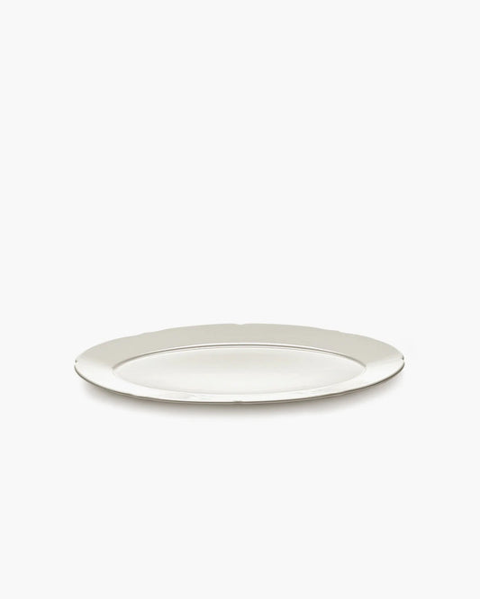 Fat oval M white silhouette