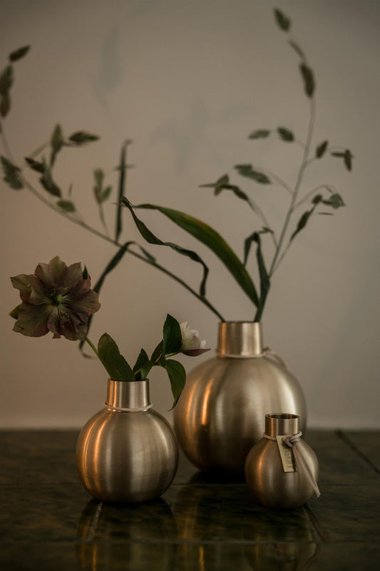 Vase Ø11xH13 cm, messing