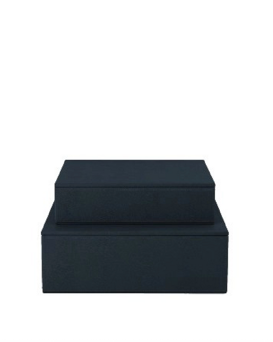 Sting boks 2-sett 30x20x10,5/ 25x15x7 cm, Midnight blue