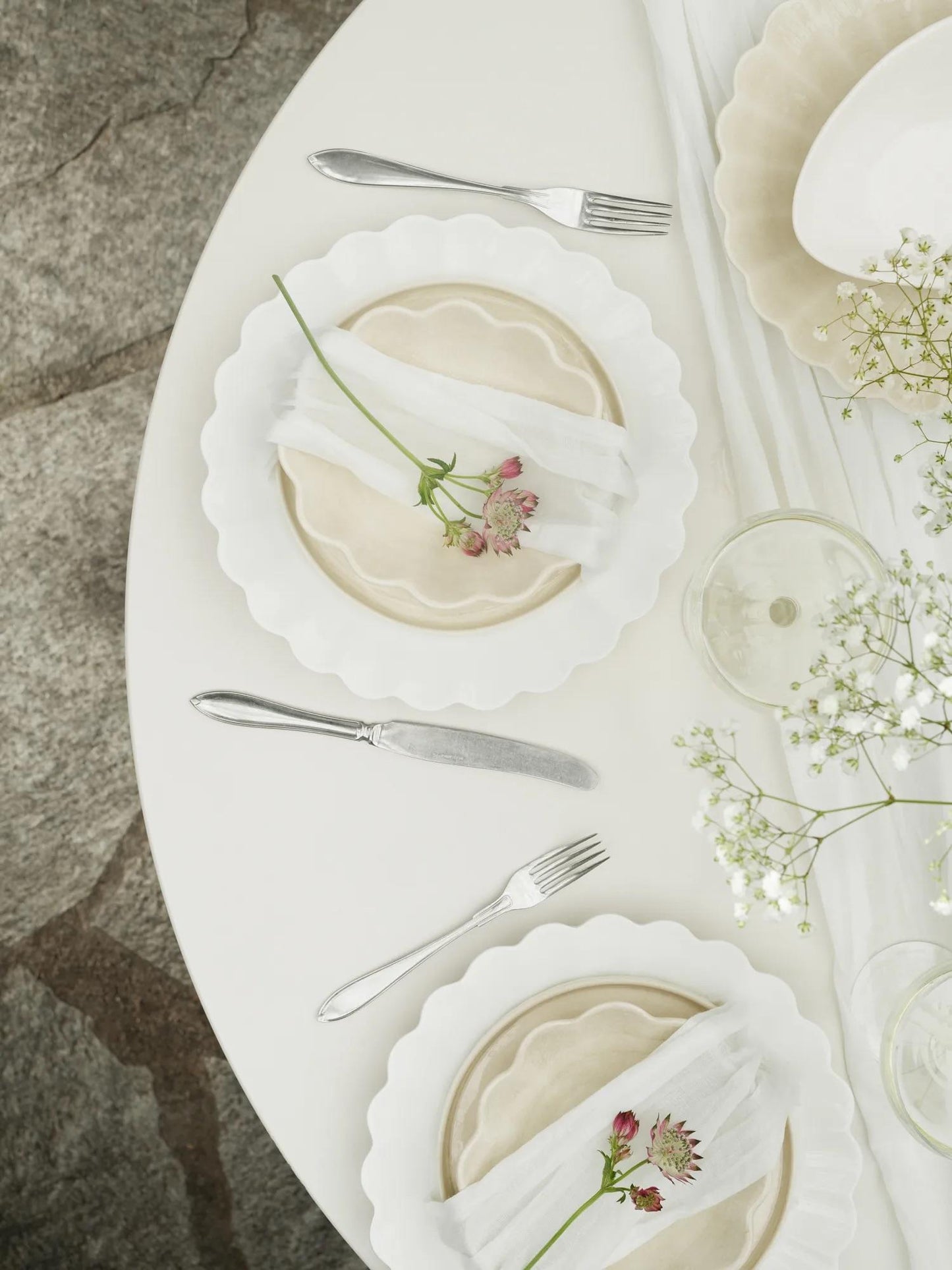 Oyster Skål 18x16 cm, Sand