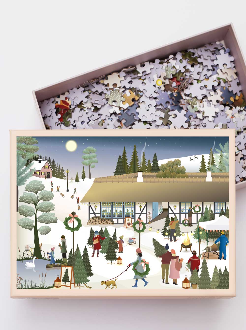 Christmas tree farm puslespill 1000 brikker