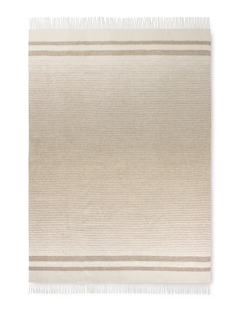 River pledd ivory/beige 130x200 cm