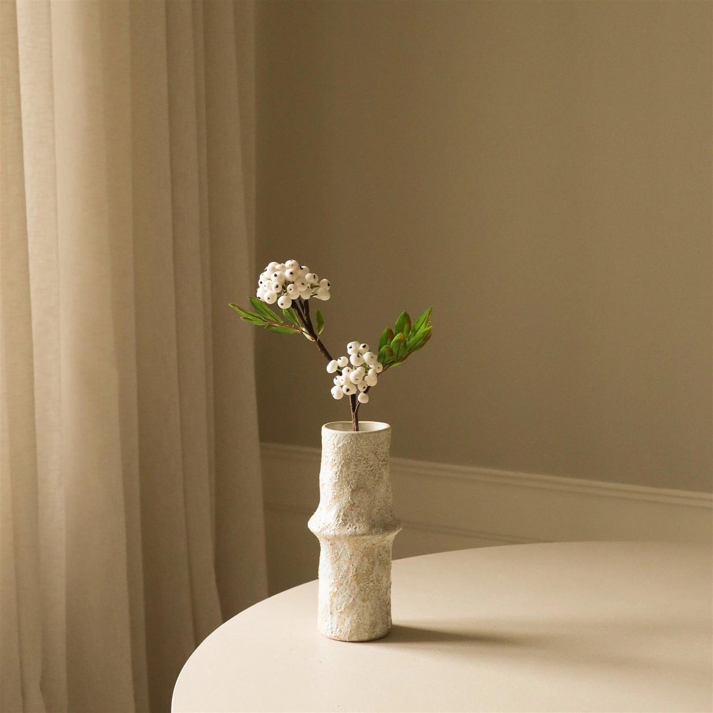 White small Snowberry Branch