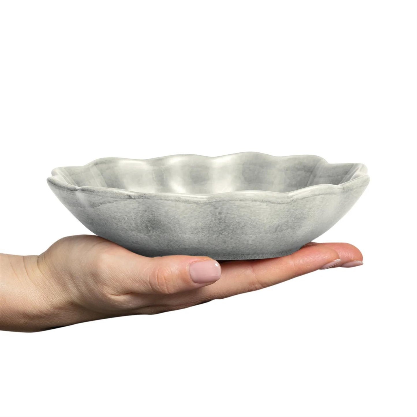Oyster Skål 18x16 cm, Grå