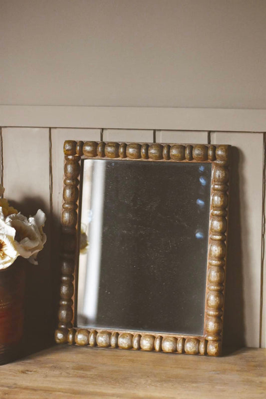 Speil med kuleramme 34x42 cm