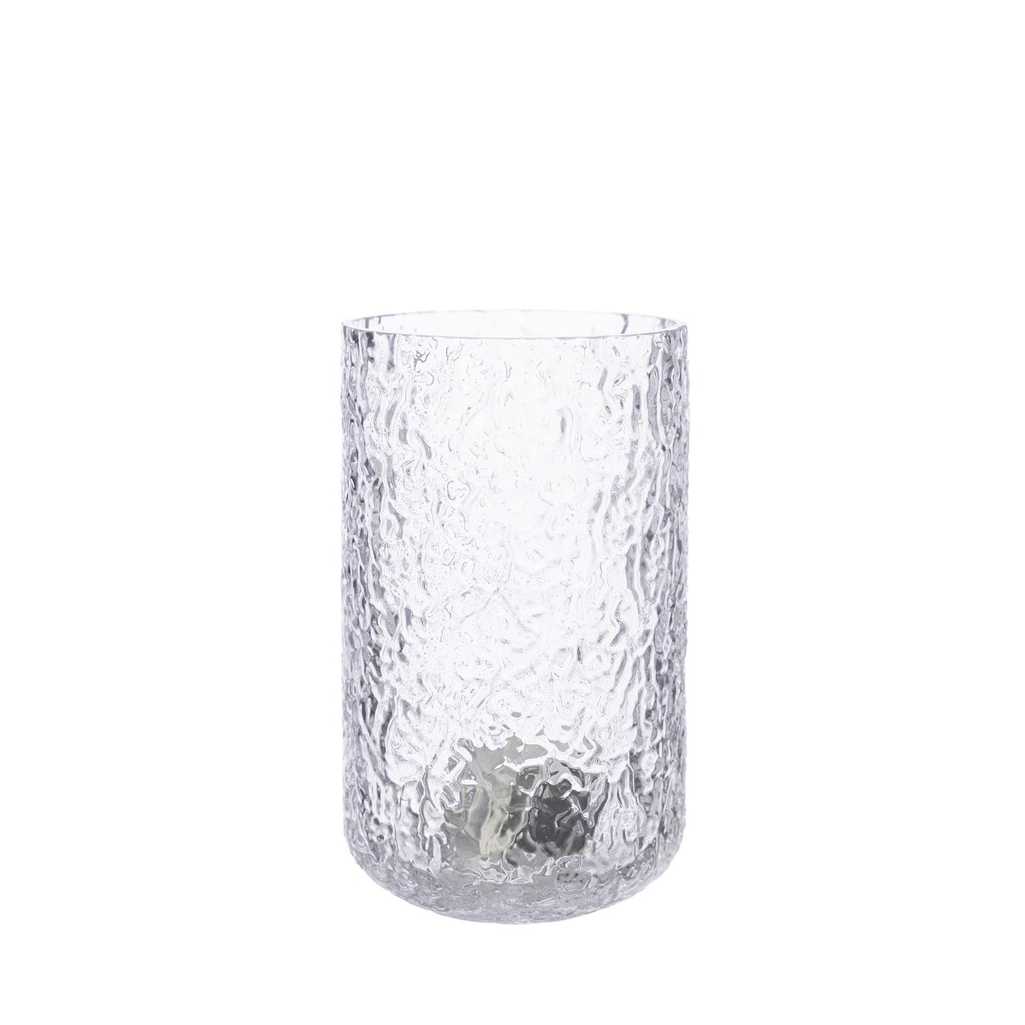 Teysholder mønstret glass Ø9xH15 cm