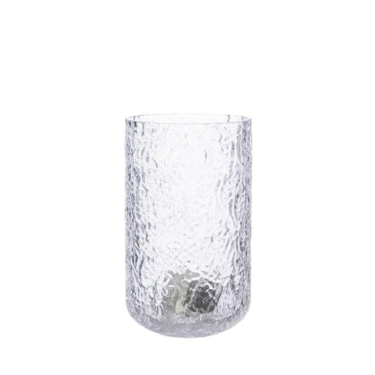 Teysholder mønstret glass Ø9xH15 cm