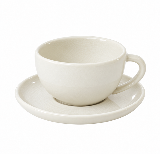 Cappuccino kopp og fat Maguelone quartz