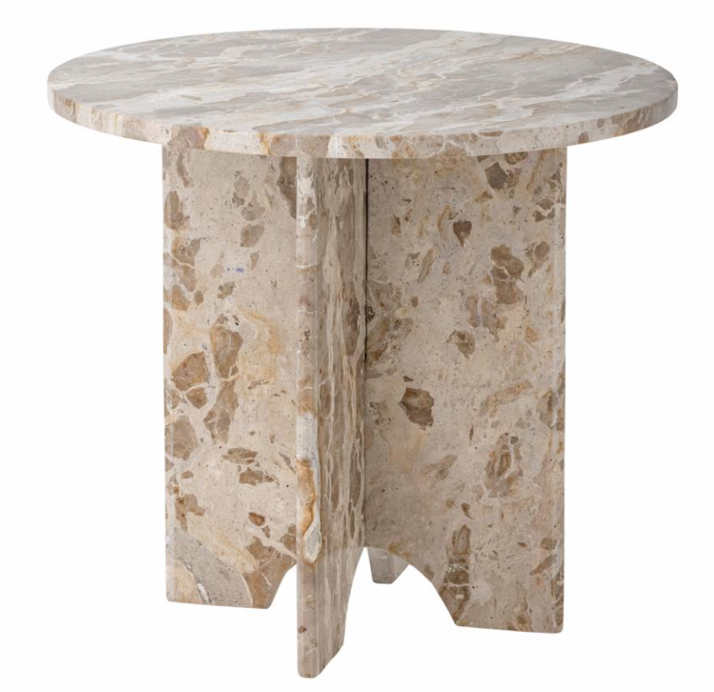 Jasmia sidebord marmor, brun