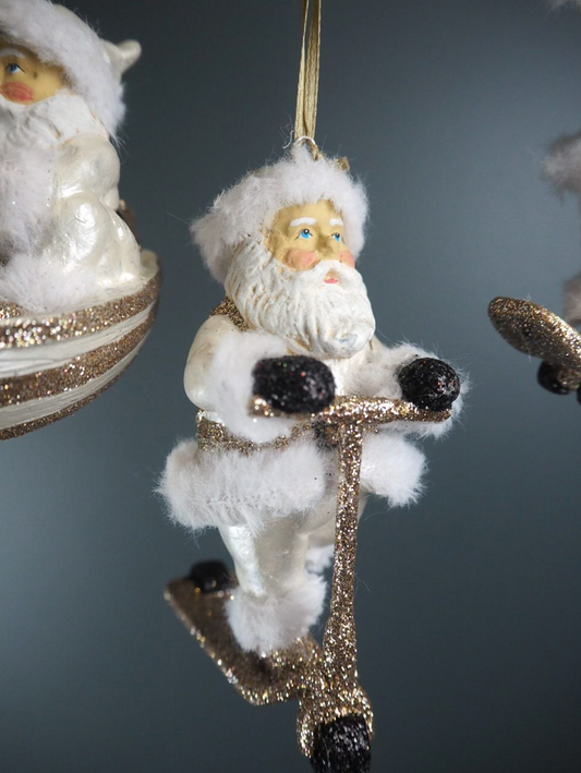 Hobbynisse Sparkesykkel, hvit/glitter