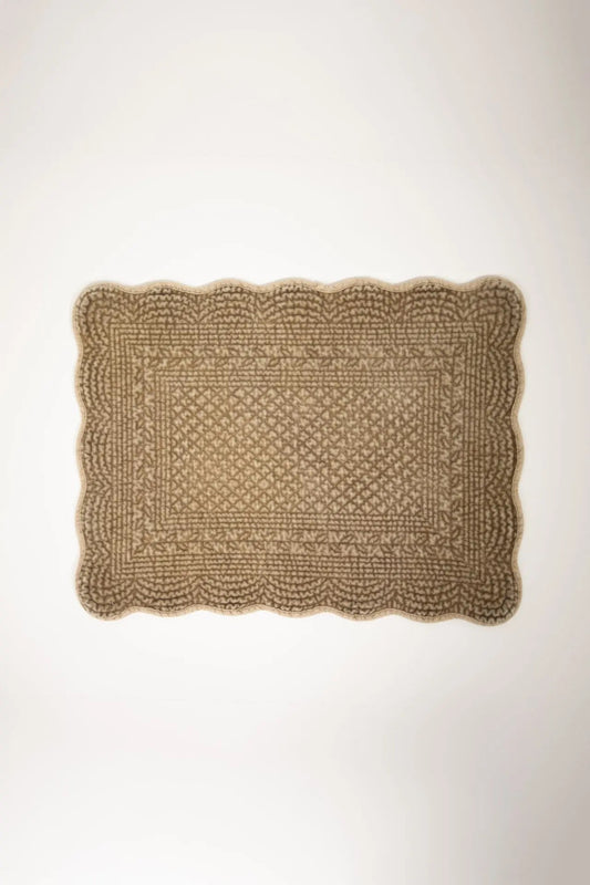Delphine bordbrikke taupe 34x49 cm
