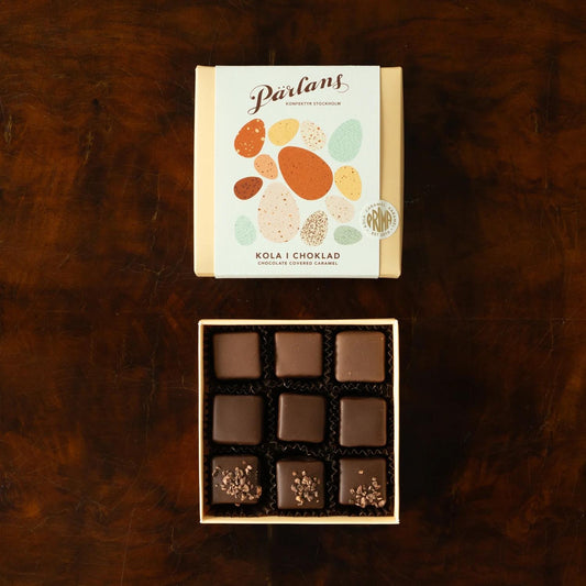 Boks 9 sjokoladedekket karamell, påske