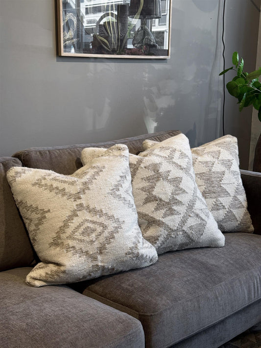 Kelimpute 53x53 cm, No4 Beige/offwhite