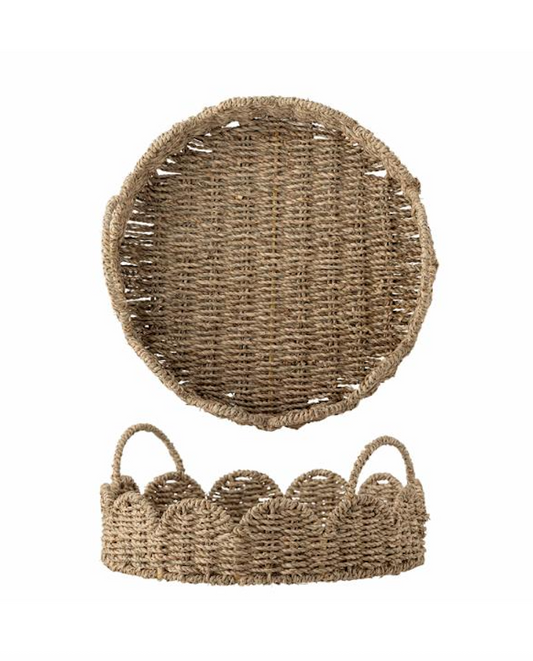 Brea rundt serveringsbrett Ø35xH14 cm